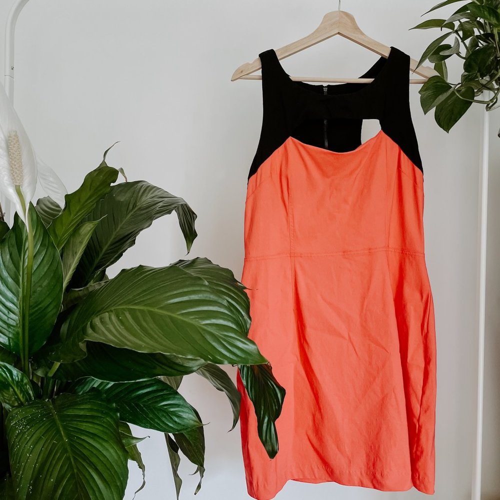 Betsey Johnson Pink and Black Sleeveless Dress